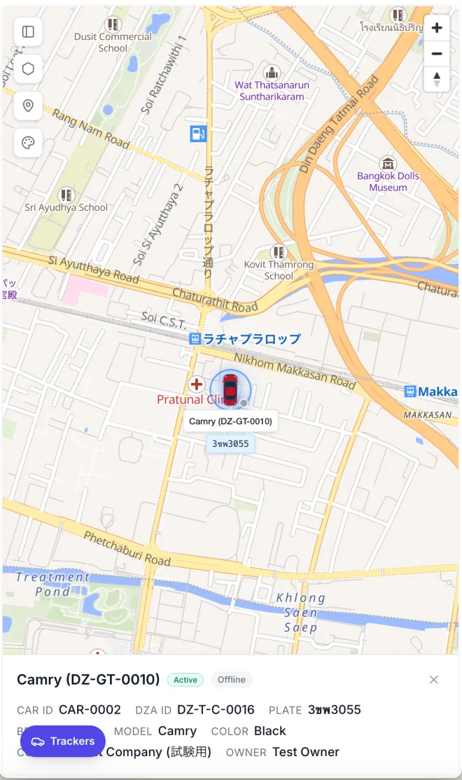 ติดตามทุกคันแบบเรียลไทม์บนแผนที่